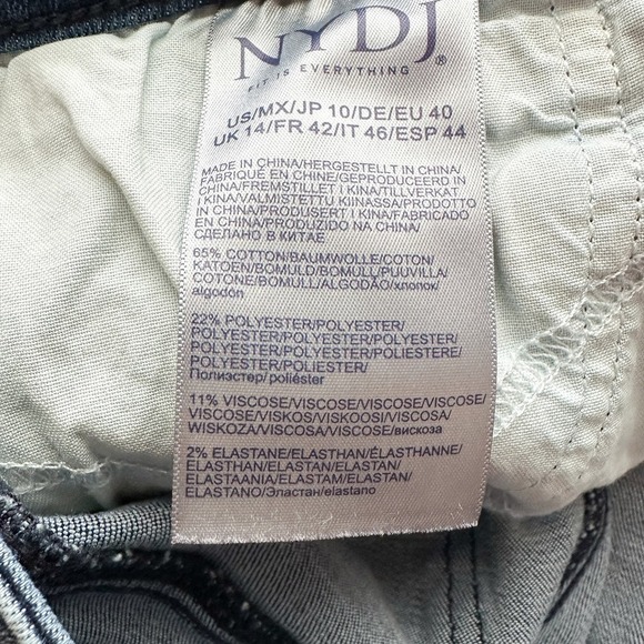 NYDJ Relaxed Straight LiftxTuck Technology Majestic Wash Jeans Size 10 - Picture 8 of 11